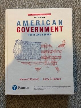 Pearson American Government Textbook - White/Red/Blue